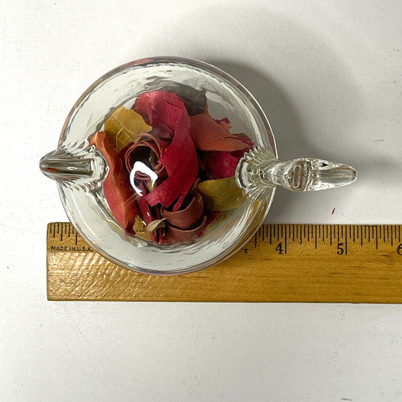 Vintage Anchor Hocking Clear Glass Fish Trinket Box Dish Candy Dish Art Glass - Picture 10 of 11